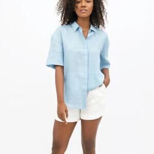 1 people linen shirt